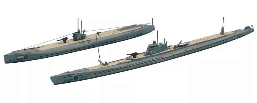 Hasegawa 1/700 Waterline Series Japanese Navy Submarine I-361/I-171 Plastic Model 433