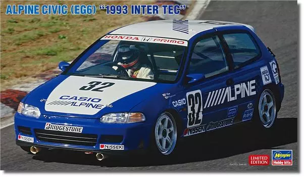 Hasegawa Alpine Civic 1993 Inter TEC Пластиковая модель 20688 1/24 (EG6)