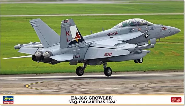 Hasegawa American Growler Garudas 2024 Plastic Model 02487 1/72 EA-18G VAQ-134 (Airplane)