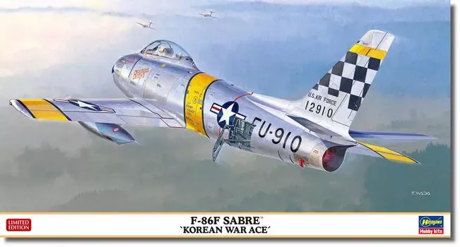Hasegawa American Saber Корейская война Ас Пластиковая модель 07532 1/48 F-86F