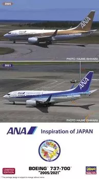 Hasegawa ANA Boeing Пластиковая модель 10845 1/200 737-700 2005/2021