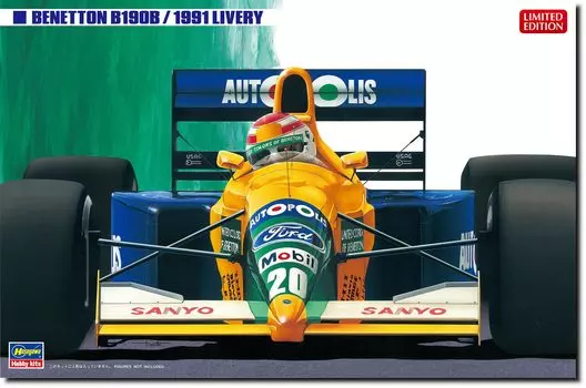 Hasegawa Benetton B190B Пластиковая модель 20713 1/24 (1991 цвет) (автомобиль)