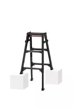 Hasegawa BLACK LABEL Телескопическая лестница-стремянка 3 ступеньки (с панелью управления в одно касание) РЫЗБ-09 (0,72~1,03 м) (10136) (0,72~1,03 м) чёрный