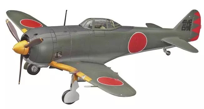 Hasegawa Creator Works Series Stratosphere Fighter Nakajima Ki44 Type 2 Single Seat Fighter Shoki II Type Scale Plastic Model 64729 1/48