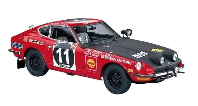 Hasegawa Datsun Fairlady 240Z 1971 Safari Rally Winner Пластиковая модель HC48 1/24