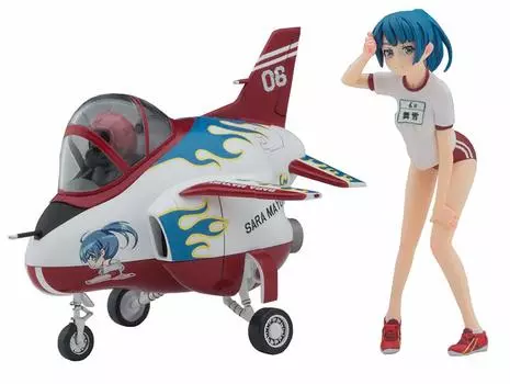 Hasegawa Egg Girls Collection Maiyuki Sara Plane Resin Figure Plastic Model SP387 No.06 1/20 с Egg T-4 и без масштаба