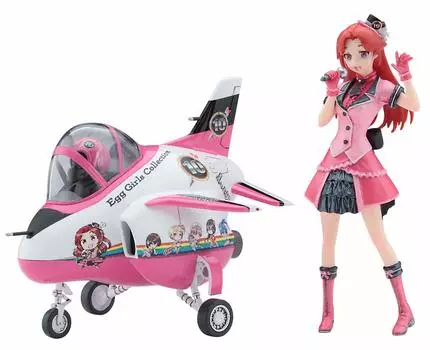 Hasegawa Egg Girls Collection Микумо Ширанаги резиновая фигурка пластиковая модель SP422 № 10 1/20 (Идол) с Т-4 и без шкалы белый