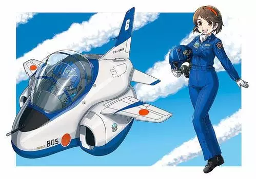 Hasegawa Egg Plane Air Force Blue Impulse Пластиковая модель TH13 Самооборона T-4 Немасштабная