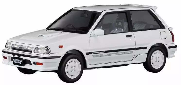 Hasegawa Historic Car Series Toyota Starlet EP71 Turbo S Late Model Пластиковая модель HC32 1/24 (3 двери)