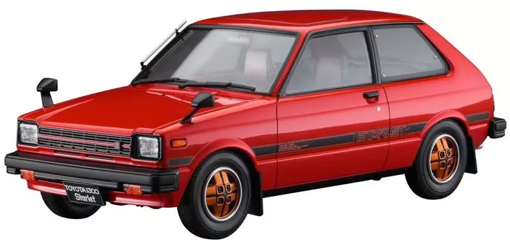 Hasegawa Historic Car Series Toyota Starlet KP61 S 1980 Пластиковая модель HC63 1/24 (3 двери) Среднесрочный (Машина)