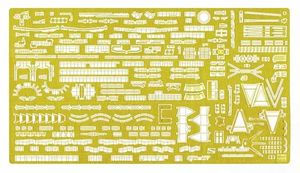 Hasegawa Japanese Navy etching parts Basic B plastic model parts QG16 1/350 Nagato-class detail-up