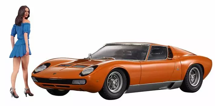 Hasegawa Lamborghini Miura P400SV Фигурка для девочек Пластиковая модель 20423 1/24 с итальянским