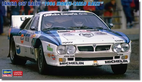 Hasegawa Lancia 037 Rally 1986 Monte Carlo Rally Пластиковая модель 20681 1/24