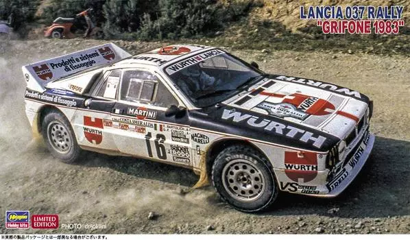 Hasegawa Lancia 037 Rally Grifone 1983 Пластиковая модель 20447 1/24 белый