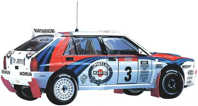 Hasegawa Lancia Super Delta 1992 WRC Makes Champion Plastic Model CR15 1/24