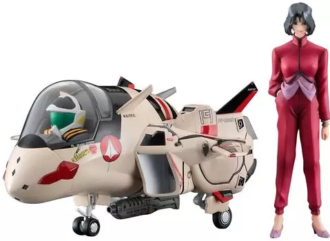 Hasegawa Macross Plus Myun Fan Loan Macross Plus Scale Resin Figure Plastic Model 65872 w/YF-19 (Egg Plane) 1/24 & Non-Scale