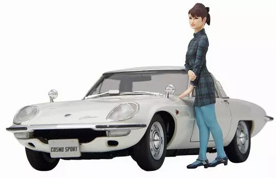Hasegawa Mazda Cosmo Sports L10B Фигурка Пластиковая Модель SP368 1/24 с Девушками