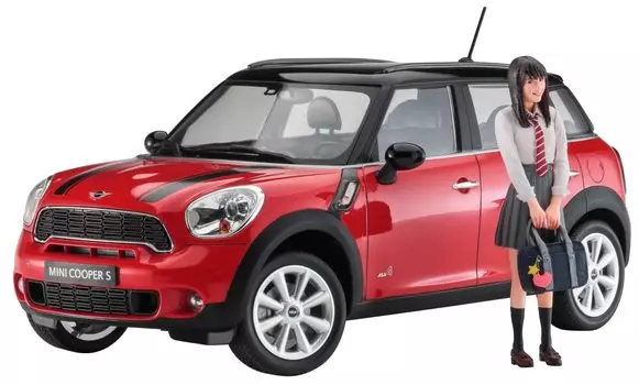 Hasegawa Mini Crossover Student Figure Plastic Model SP559 1/24 w/Female