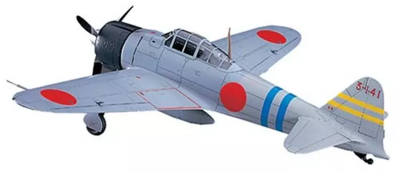 Hasegawa Mitsubishi A6M2a Zero Тип Палубный истребитель Тип 11 1/48 #JT42