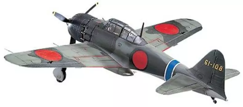 Hasegawa Mitsubishi A6M5 Zero Type Carrier Fighter Type 52 1/48 #JT23