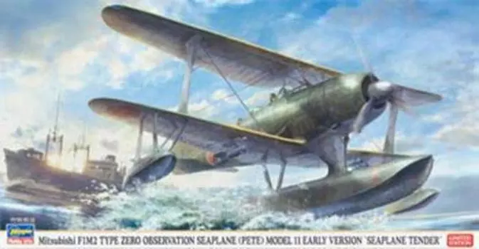 Hasegawa Mitsubishi F1M2 Zero Type Surface Observation Aircraft Type 11 Early Type Seaplane Carrier Mounted Machine 1/48