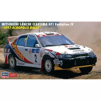 Hasegawa Mitsubishi Lancer Evolution IV 1997 Acropolis Rally Пластиковая модель 20593 1/24 (Харизма GT)