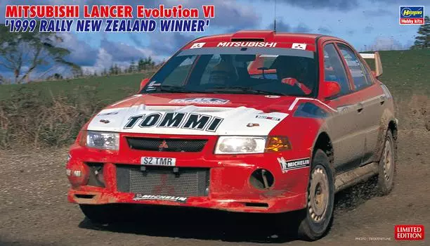 Hasegawa Mitsubishi Lancer Evolution VI 1999 Rally New Zealand Winner Пластиковая модель 20415 1/24