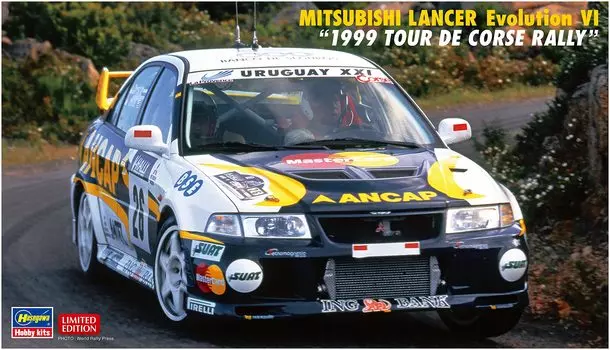 Hasegawa Mitsubishi Lancer Evolution VI 1999 Tour de Cors Ралли Пластиковая модель 20608 1/24
