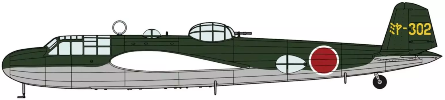 Hasegawa Mitsubishi Type 96 Land Attack Aircraft Type Miyazaki Air Corps Plastic Model 02482 1/72 G3M2/G3M3 22/23 (Airplane)