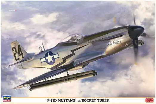 Hasegawa Mustang Tube Plastic Model 08244 1/32 P-51D w/Rocket
