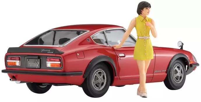 Hasegawa Nissan Fairlady 240ZG Girls Figure Plastic Model SP539 1/24 w/70 s