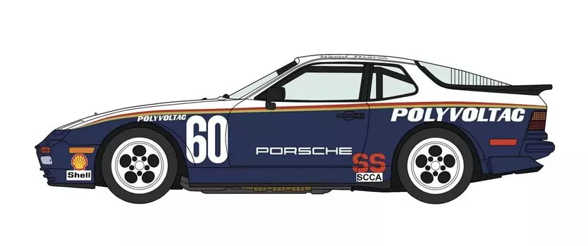 Hasegawa Porsche 944 Turbo Racing 1987 SCCA Endurance Race Пластиковая модель 20517 1/24