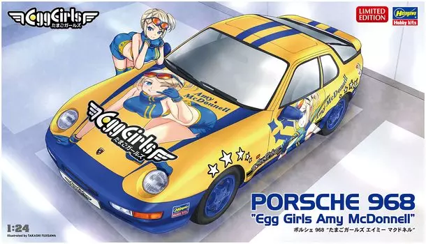 Hasegawa Porsche 968 Egg Girls Эми Макдоннелл Пластиковая модель SP538 1/24