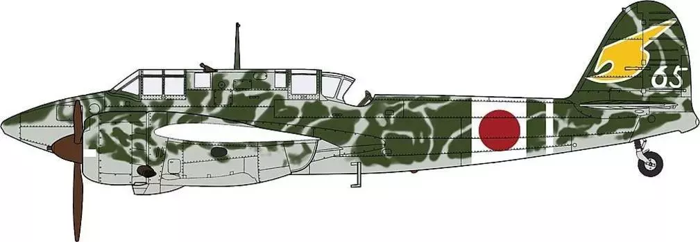 Hasegawa японская армия Kawasaki Ki45 Kai Type 2 двухместный истребитель Toryu Ding Type пластиковая модель JT95 1/48
