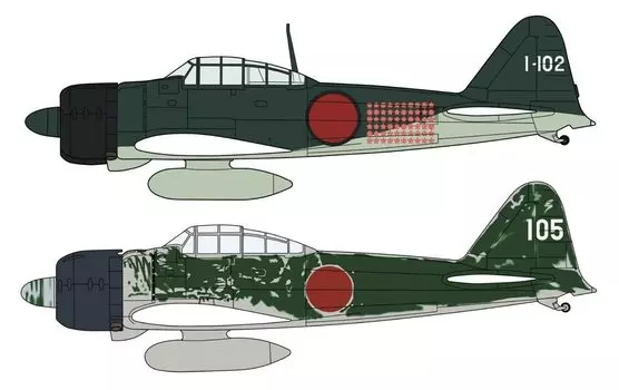 Hasegawa японская армия Mitsubishi Zero Type Carrier Fighter Type Rabaul Ace набор пластиковая модель 02437 1/72 A6M2b/A6M3 21/22