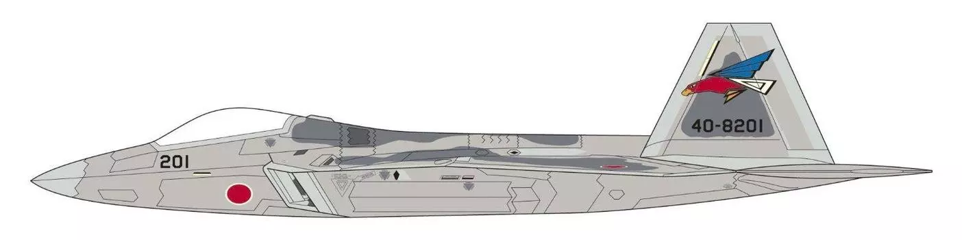 Hasegawa Raptor Air Force 02076 1/72 F-22 Self-Defense