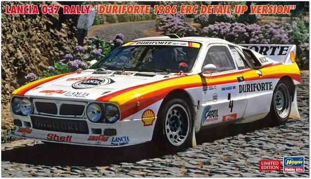 Hasegawa Scale Lancia 037 Rally Durifolte 1986 ERC Version Plastic Model Kit 20775 1/24 Detail-Up (Car)