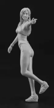 Hasegawa Sculpture Beauties Flipping неокрашенный набор из смолы SP517 1/20 № 02