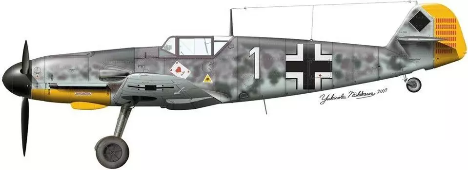 Hasegawa SP256 Мессершмитт Приллер 1/48 Bf109F-4