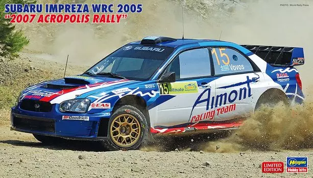 Hasegawa Subaru Impreza WRC 2005 2007 Acropolis Rally Пластиковая модель 20558 1/24