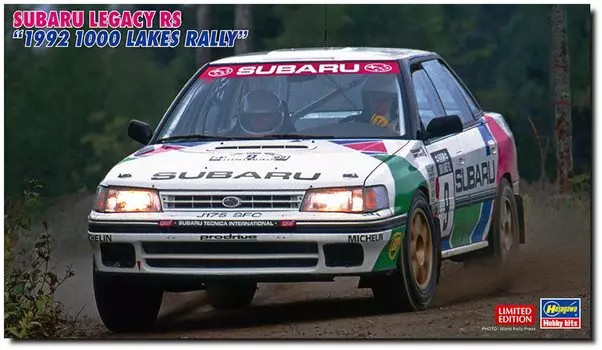 Hasegawa Subaru Legacy RS 1992 1000 Lakes Rally Пластиковая модель 20577 1/24