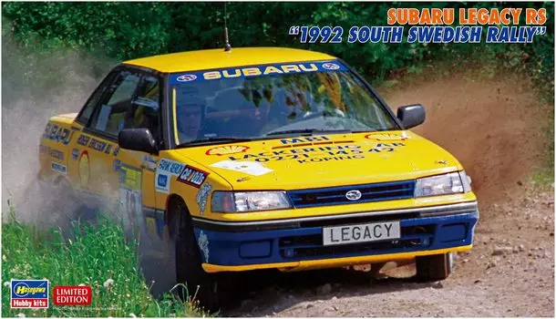 Hasegawa Subaru Legacy RS 1992 South Swedish Rally Пластиковая модель 20602 1/24