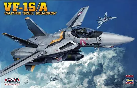 Hasegawa Super Dimension Fortress Macross Series Valkyrie Skull Platoon Scale Пластиковая модель 65792 VF-1S/A 1/48