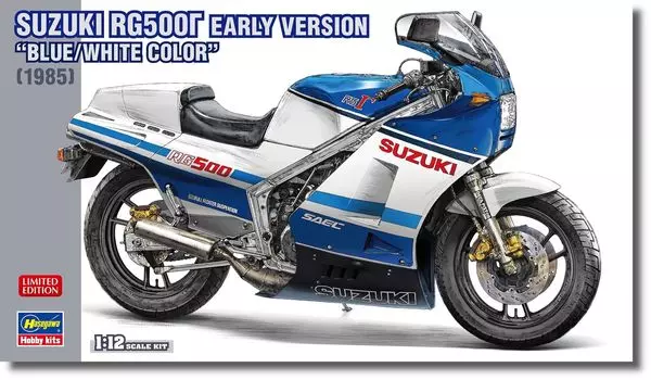 Hasegawa Suzuki Early Type Цветная пластиковая модель 21760 1/12 RG500 Синий/Белый