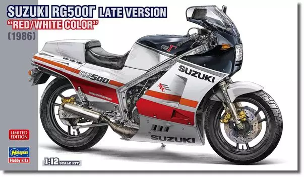 Hasegawa Suzuki Late Model Цветная пластиковая модель 21764 1/12 RG500 Красный/Белый (Мотоцикл)