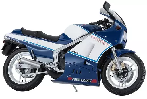Hasegawa Suzuki Late Model Цветной пластиковый капот Модель 21739 1/12 RG400 Синий/Белый с нижней частью