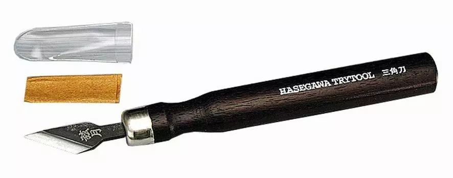 Hasegawa Try Tool Banshu Cutlery Series Треугольное лезвие Пластиковая модель инструмента TT114
