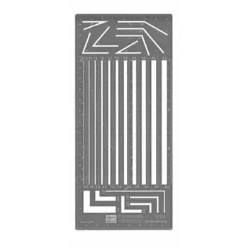 Hasegawa Try Tool Cutting Template A Прямая параллельная линейка ширины Пластиковая модель инструмента TP5