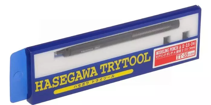 Hasegawa Try Tool Modeling Punch Пластиковый модельный инструмент диаметром A TT35 2-3 мм белый