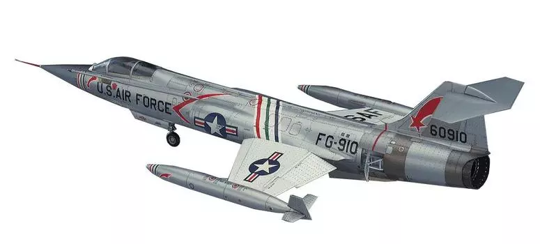 Hasegawa US Air Force Starfighter Plastic Model PT19 1/48 F-104C